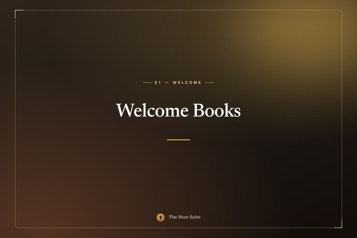 Welcome book