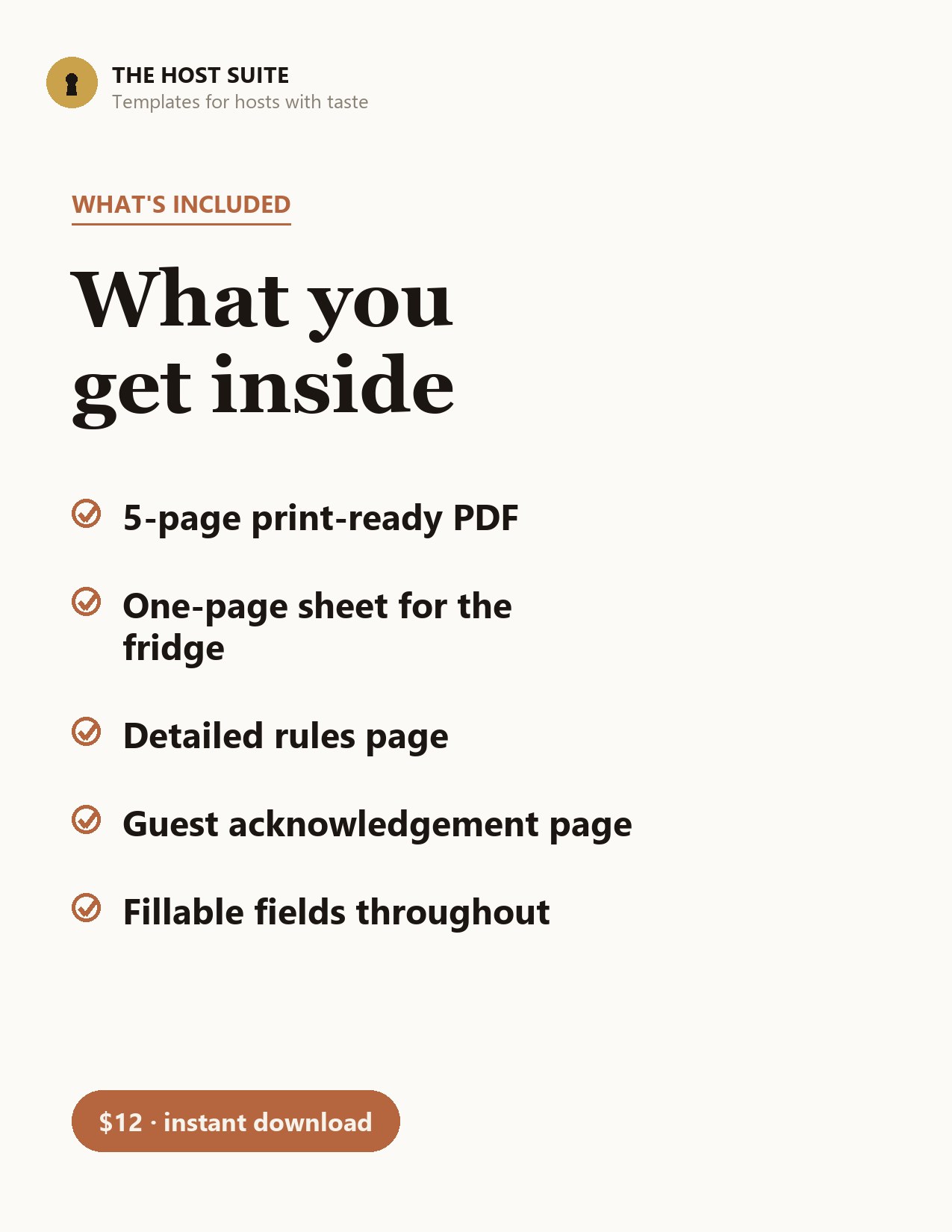 What is included in the Airbnb House Rules