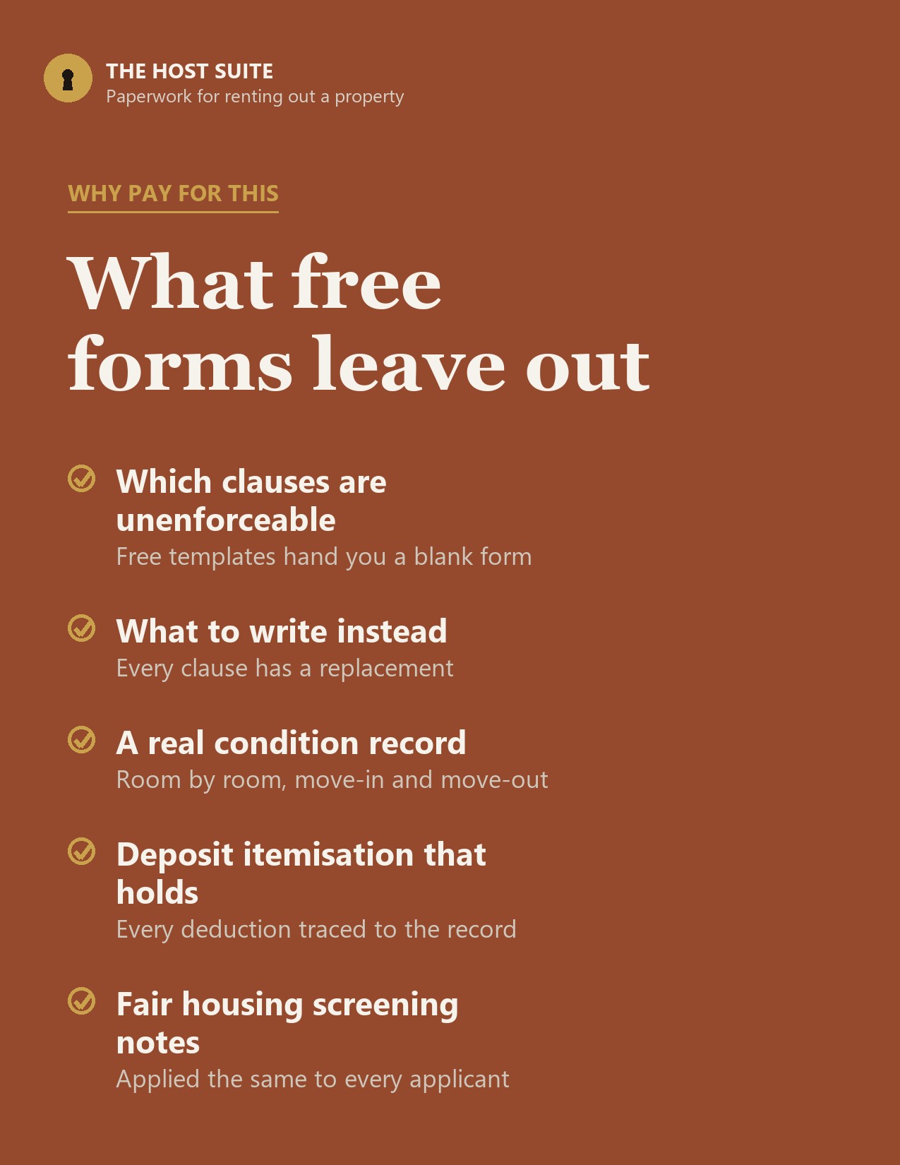 What free landlord forms leave out
