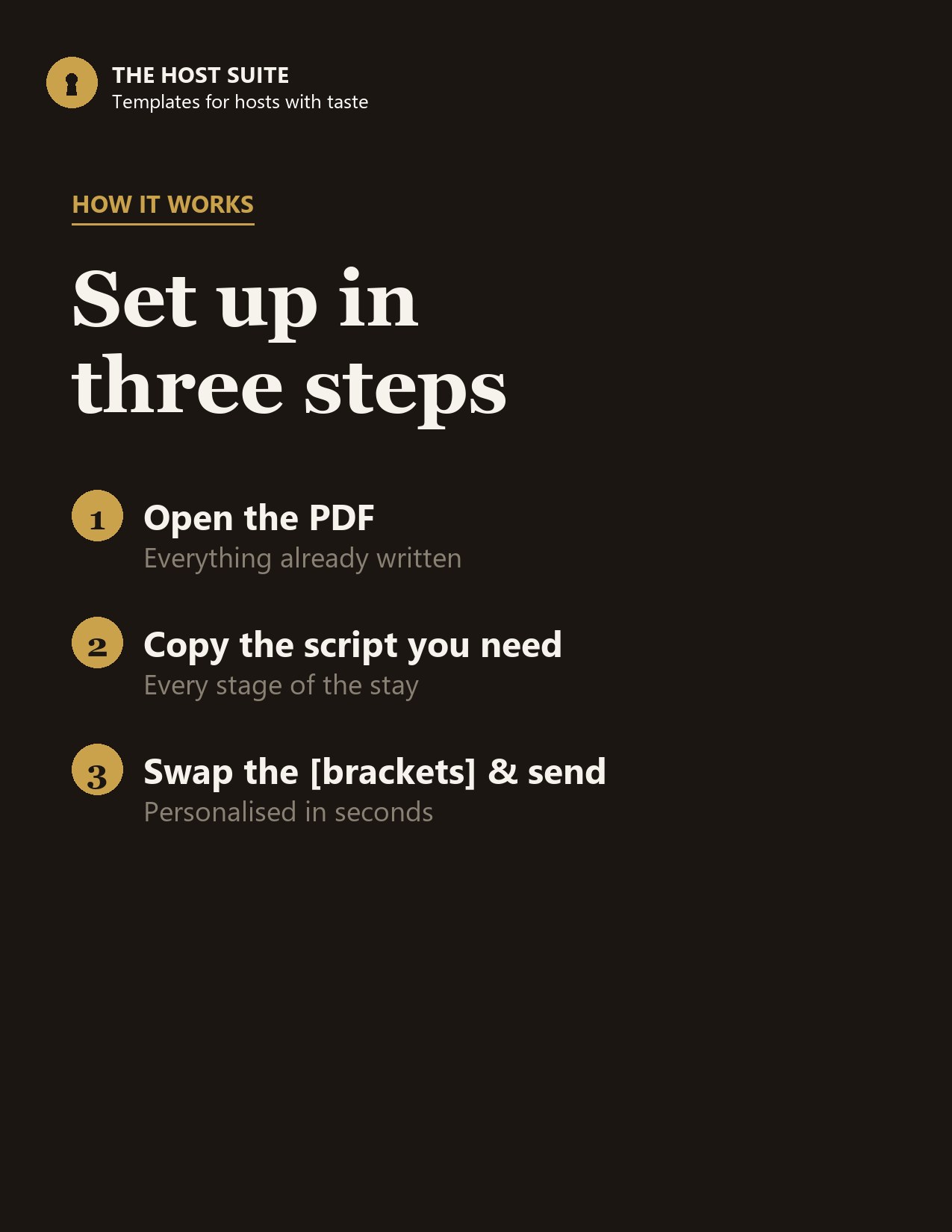 How the Guest Message Scripts works in three steps