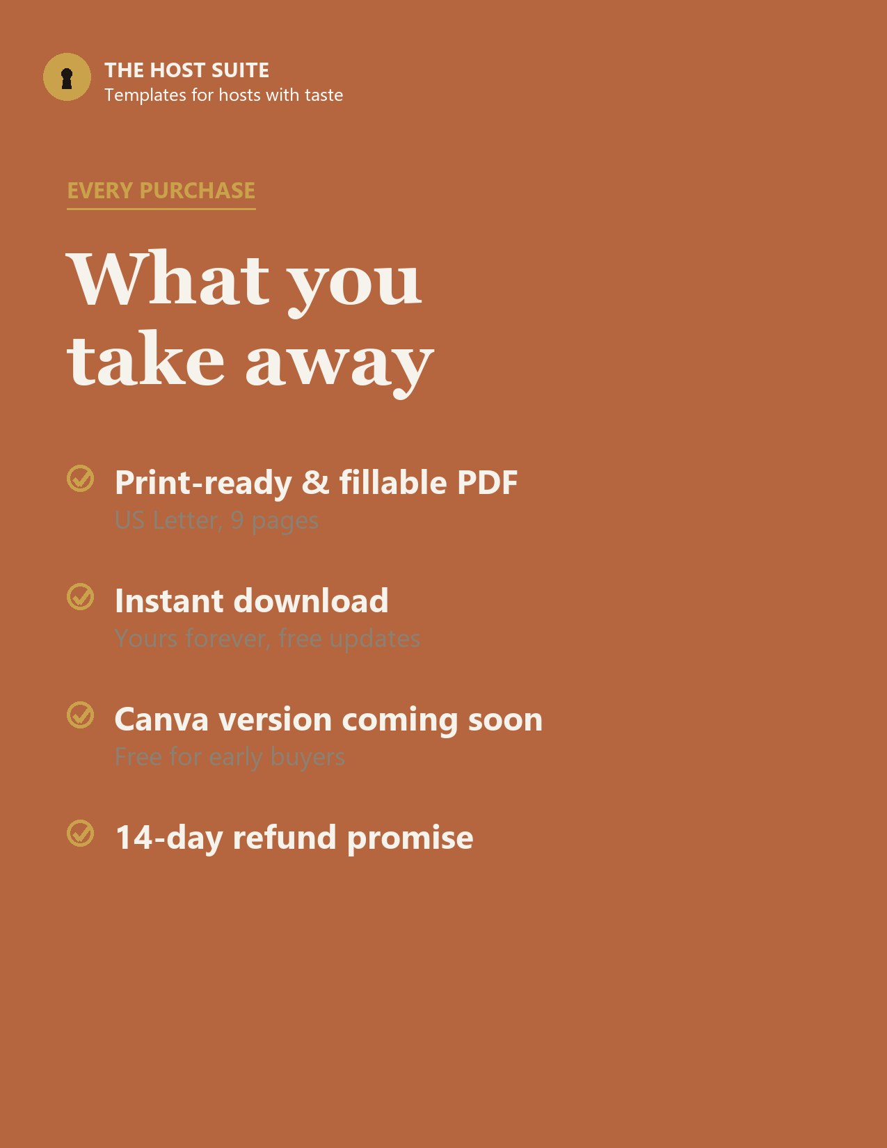What you get with the Airbnb Welcome Book Template